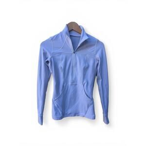 Lululemon Half Zip Pullover Womens Small White Long Sleeve Athletic Top